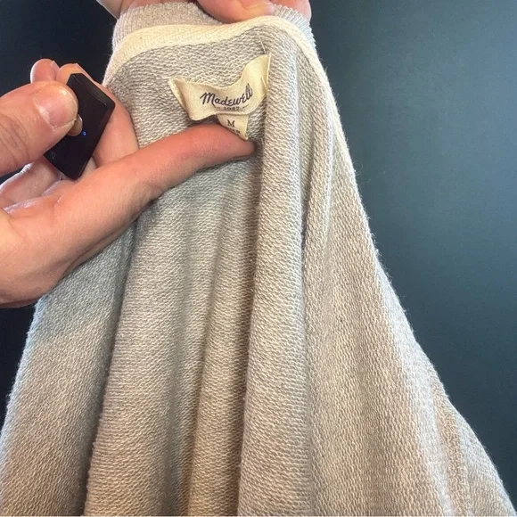 Madewell Jumpstart Oversize Sweatshirt Dress size Medium Armpit - Picture 12 of 12